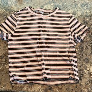 Striped crop top
